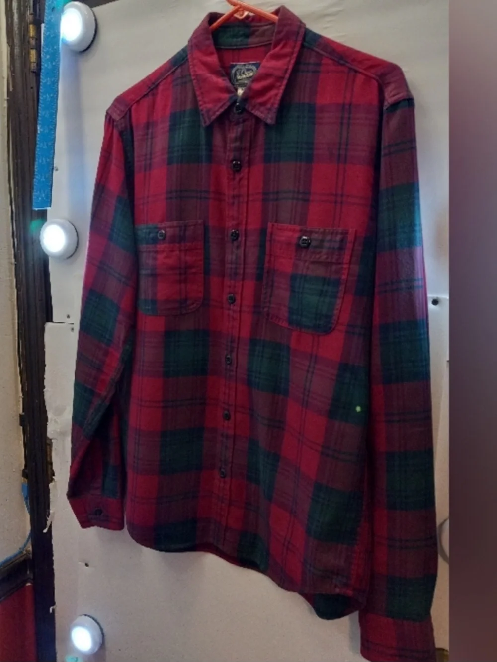 J Crew Maroon flannel